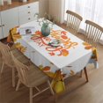 thumbnail image 2 of Thanksgiving Day Table Cloth Wrinkle Resistant Tablecolths Table Covers Thanksgiving Fall Maple Leaves Pumpkin Tablecloth for Thanksgiving Party Favors Rectangle,60x84inch, 2 of 5
