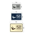 thumbnail image 5 of Signs ByLITA Classic Framed Children's Play Area - Supervise Kids at All Times Sign (Blue) - Small, 5 of 7