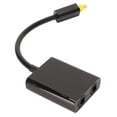thumbnail image 2 of Digital Optical Cable Splitter, Surround Sound Optical Fiber Sound Cord Flexible Stable 2 In 1 Out  For Computer For DVD Black,White, 2 of 8