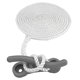 thumbnail image 1 of 12in Aluminum Dock Cleat Nylon Dockline Mooring Rope Universal Fit for Boat Canoe Kayak Ship, 1 of 5