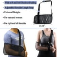 thumbnail image 2 of Breathable Mesh Arm Sling for Shower, Adjustable, Slings for Arm Torn Rotator Cuff Injury, Shower Sling for Shoulder, Elbow, Wrist, Sling Forearm, Right Left Arm for Men Women, Black, 2 of 13