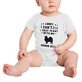 thumbnail image 2 of Sorry I Can't I Have Plans With My German Spitz Love Pet Dog Cute Baby Jumpsuits (White, 6-12 Months), 2 of 5