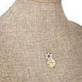 thumbnail image 2 of 1928 Jewelry Star Of David Blue Bead Multilingual Peace Pendant Necklace For Women 16", 2 of 2