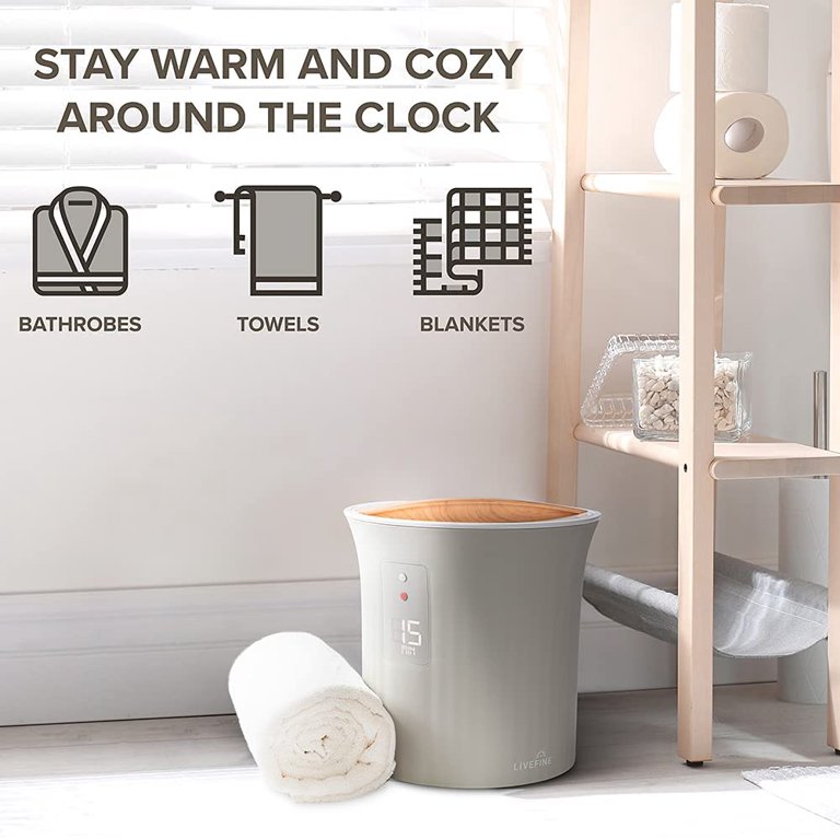 Live Fine 40” x 70” Oversized Bucket Style Towel Warmer - Walmart.com