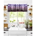 thumbnail image 6 of Valances for Windows Thanksgiving Fall Rod Pocket Cafe Window Treatments Valance Curtains for Kitchen Bathroom Laundry Basement Windows 60"x18", 6 of 6