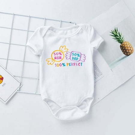 

DanceeMangoo New 0-2 Years Newborn Baby Girls Candy Multicolor Embroidered Romper For Babies Clothes Short Sleeve Romper