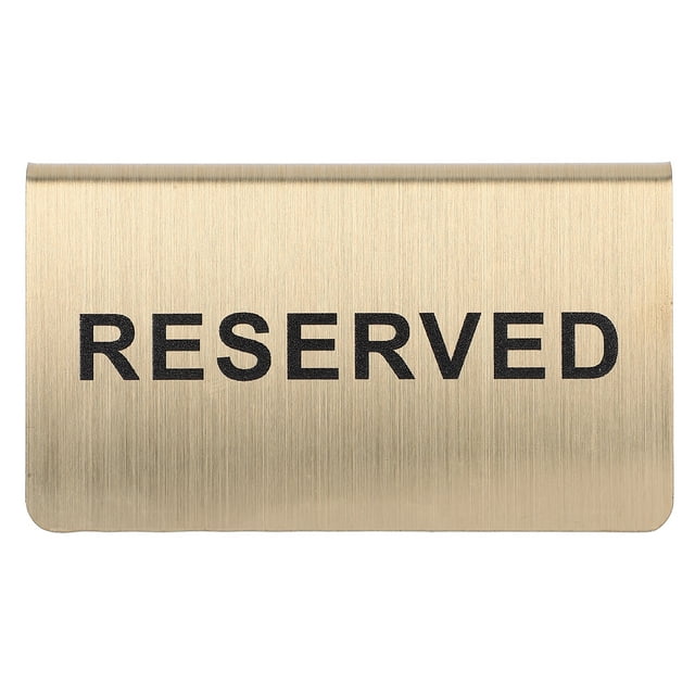 Shisuyan Table Top Reserved Sign Metal Reserved Sign for Restaurants Wedding Ceremony