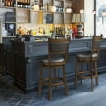thumbnail image 4 of TrumanPick Swivel Counter Height Barstool 26 Inch Seat Bar Stools Kitchen Bar Chairs for Dining Room Cappuccino Finish, 2 Pack, 4 of 10