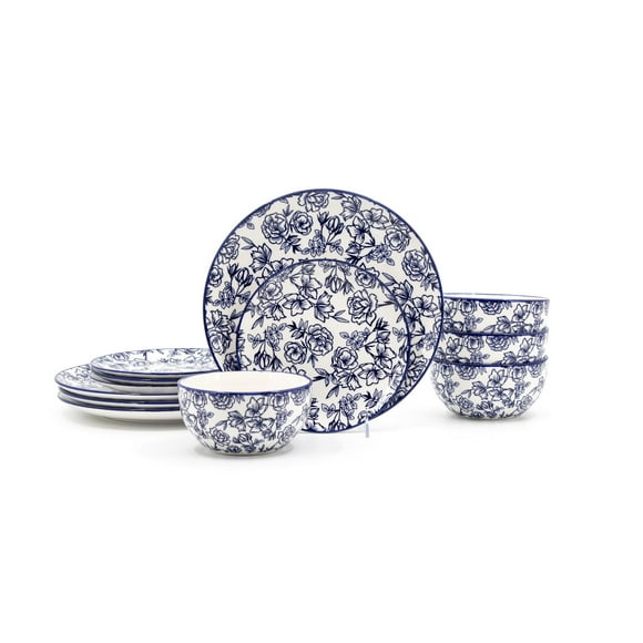 Hometrends Ava 12pc Dinnerware Set, 12pc Dinnerware Set