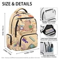 thumbnail image 5 of Pzuqiu Cute Capybara Print 17 Inch School Backpack for Kids, Breathable Padded Strap Bookbag, Lightweight Casual Daypack for Primary Students Travel Hiking Age 5-16, 5 of 7