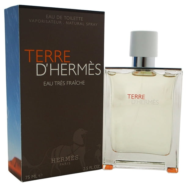 Terre DHermes Eau Tres Fraîche de Hermes pour Homme - Spray EDT 2,5 oz