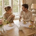 thumbnail image 5 of Unique Bargains 2 Pcs Irregular Shape Placemat Light Gray PU, 5 of 5