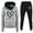 Grey-A, variant on Track Suits for Women Set Heart Graphic Hoodie and Jogger Sweatpants 2 Piece Matching Sweatsuit Lounge Set