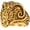 Gold, variant on Men's Stainless Steel Domineering Vintage Hip Hop Devil Ghost Ram Goats Sheep Skull Head Biker Ring