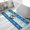 White, variant on Ocean Dolphin Bathroom Rugs Non Slip Washable Bath Mat Absorbent Low Pile Front Door Mat Summer Blue Nautical Coastal Waves Indoor Doormat for Kitchen Entryway Shower Decor Accessories 15.7"x23.6"