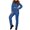 Navy blue, variant on LANGWYQU Long Sleeved Winter Fashion Hooded Zipper Snowsuit One Piece Jumpsuit