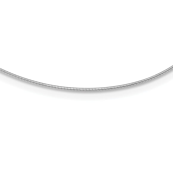 925 en Argent Sterling Rhodié 1mm Rond Cubetto Collier 16 Pouces