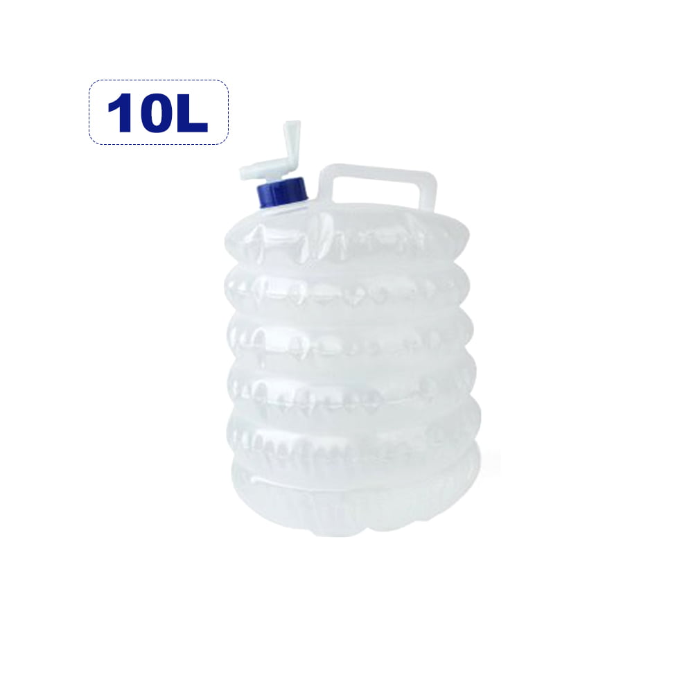 5L WATER CARRIER Collapsible Foldable Holder Bottle with Tap Container Fold Down 
