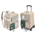 thumbnail image 3 of ANXPTIME Pet Carriers Backpack for Dog Cats Pet Strollers,Foldable Dog Rolling Carriers, 3 of 15