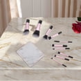 thumbnail image 4 of Conjuntos Únicos de 1 Set de Brochas de Maquillaje Livianas para Viajes de Negocios Mango de Goma Rosa Claro Tubo de Aluminio, 4 of 5