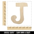thumbnail image 2 of Letter J Uppercase Cute Typewriter Font Wood Shape Unfinished Piece Cutout Craft DIY Projects - 6.25 Inch Size - 1/8 Inch Thick, 2 of 7