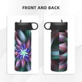 thumbnail image 3 of Yiaed Colored Abstract Print Water Bottle with Straw Lid, Stainless Steel Double Wall Insulated Water Bottle | Leak-Proof and Spill-Proof Water Bottle, 3 of 8