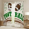 thumbnail image 2 of Manfei Kids Rugby Game Black Out Curtains,Boys Rugby Game Lovers Sport Curtains Pack of 2 (42x63 Each),Beige Green Brown Bedroom Curtains For Boys Teens,Microfiber Bedroom Decor, 2 of 6