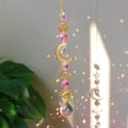 thumbnail image 5 of Candelabro de cristal de estrella prisma campanillas de viento cortina hogar jardín colgantes (A) Likrtyny  Libre de BPA, 5 of 5