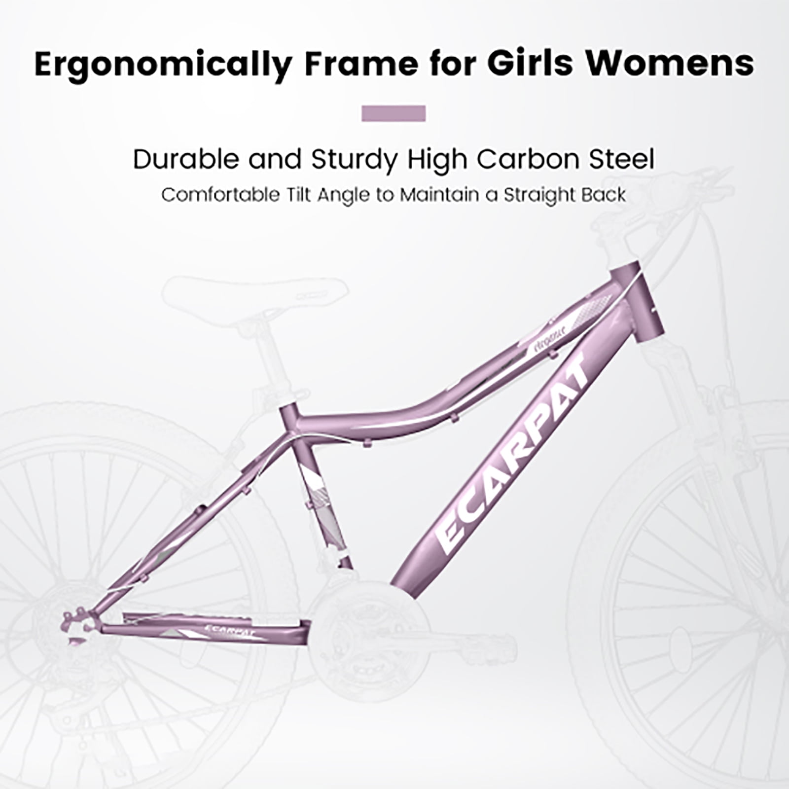 24 Inch Mountain Bike for Teenagers, High Carbon Steel Frame, Dual Full Suspension Mountain Bike, Mountain Tire, 21 Speed Mens Womens Outdoor Cycling, Birthday Gifts