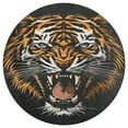 thumbnail image 3 of Tiger Animal Graffiti Washable Round Rug -Circle Area Rugs for Nursery Bedroom, Vintage Non Slip Non Shedding Low Pile Carpet for Living Room Coffee Table Entryway, 3 of 6
