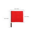 thumbnail image 4 of Miangastore 4Pcs Referee Football Soccer Flags Referee Hand Flags Colored Flags Match Signal Flags, 4 of 9