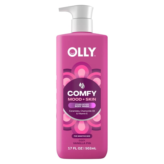 OLLY Body Wash Comfy Mood Skin, 17 fl oz