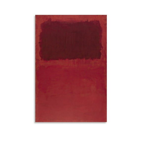 Painter Mark Rothko Abstract Color Field Scarlet Red Posters Poster Art Picture Prints Photo Decor Posters Artworks 12x18inch(30x45cm)