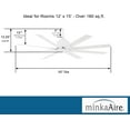 thumbnail image 3 of 52" Minka Aire Xtreme H2O Flat White Wet Ceiling Fan with Remote, 3 of 5