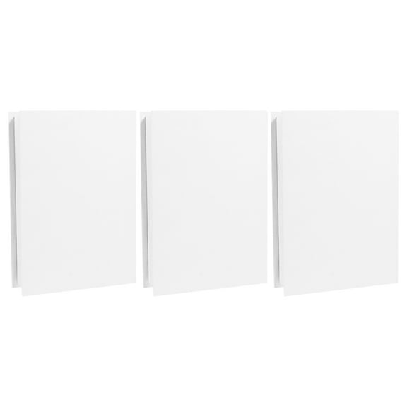 3 Pcs Bookshelf Decor Aesthetic Decorative for Coffee Table Office White