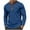 Blue, variant on cfhntfmh Long Sleeve Shirts for Men Soft Ribbed Buttons Summer Tops Casual Lapel Collared Color Block Work T-Shirts