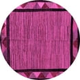 thumbnail image 1 of Ahgly Company Indoor Round Oriental Pink Modern Area Rugs, 4' Round, 1 of 4