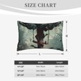 thumbnail image 4 of Sikiie Zombie Flower Apocalypse Print Plush Pillow Cover, Wrinkle-proof and Stain-resistant Pillow Protector without Pillow Core, Home Decoration-16"x24", 4 of 6