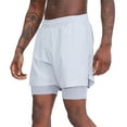 thumbnail image 4 of WRKEKC Men's Athletic Shorts Solid Color Elastic Waist Drawstring Pocket Mesh Liner Casual Quick Dry Athletic Pants Shorts, 4 of 9