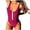 Z01 Wine, variant on Xijirk One Piece Swimsuit Women,V Neck Zip Front Monokini Flattering Bathing Suit Full Coverage Swimwear Comfortable for Pool Beach Activities,Popular Swimsuits,M,Red