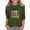 Army Green, variant on Grblisyd GirlsTops 3/4 Sleeve Back To School Kids Cute Letter Print Crewneck T-Shirts Summer Blouse Graphic Tees 10-12 Years