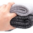 thumbnail image 6 of Men Thick Wool Socks,Soft Warm Comfort Casual Crew Winter Solid Color Socks,3Pairs,Assorted, 6 of 7