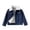 Dark Blue, variant on Boys Winter Jackets, Corduroy Fleece Lined Lapel Thermal Kids Outerwear Dark Blue Size 5-6 T