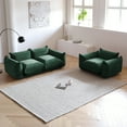 thumbnail image 4 of bokifol Sofa Set for Living Room,3 Seats Modern Chenille Sofa Sectional Couch Set for Living Room Furniture Set,Green, 4 of 7