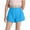 Sky Blue, variant on Lenpel Girls' Athletic Shorts Summer Casual Elastic Waist Workout Running Shorts with Pockets Children Gym Shorts with Zipper Pockets
