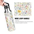 thumbnail image 4 of Yayeee 20oz Insulated Water Bottle Double Wall Stainless Steel with Flip Straw Lid, Watercolor Wildflowers, 4 of 7