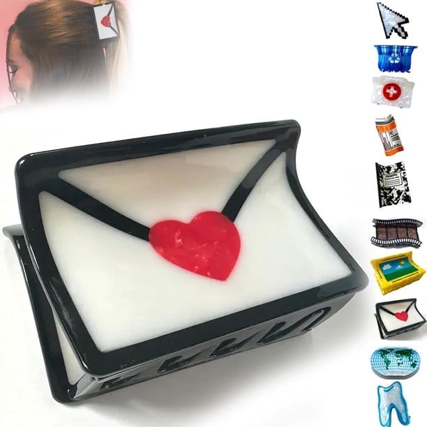 Pinza para el pelo personalizada, pinzas para el pelo creativas y divertidas, accesorios para el pelo, horquillas para el pelo a juego personalizadas a la moda, pinzas para el pelo encantadoras para m