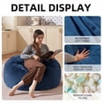 thumbnail image 2 of Bean Bag Chair 3FT,  Large Memory Foam Filled Chair for Adults and Teens, Soft Sofa with Removable Flannel Cover, Round Couch for Living Room Bedroom College Dorm, 2 of 7