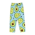 thumbnail image 4 of Disketp Avocado And Hearts Print Women'S Comfy Pajama Pants Casual Drawstring Palazzo Lounge Wide Leg Pants, 4 of 9