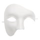 thumbnail image 2 of Máscara Fantasma Media Cara Tuerta Del Carnaval Halloween Europeo Y Americano Máscara Antigua Del Club Nocturno Del Partido Del Fantasma La Ópera (Blanco) 【Blanco】, 2 of 9